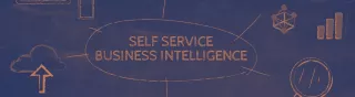 Sign saying "Self Service Business Intelligence"