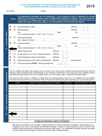 Business Tax Renewal Instructions 1 Back
